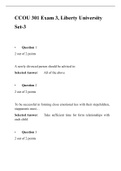 CCOU 301 Exam 3 (Set-3) complete Solutions