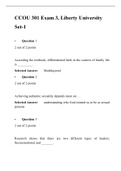 CCOU 301 Exam 3 (Set-1) complete Solutions