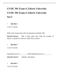 CCOU 301 Exam 4 (Set-3) complete Solutions