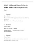 CCOU 301 Exam 4 (Set-2) complete Solutions