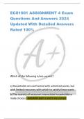 ECS1601 ASSIGNMENT 4 Exam  Questions And Answers 2024  Updated With Detailed Answers  Rated 100&percnt;