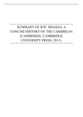 Summary: B.W. Higman, A Concise History of the Caribbean (2011)
