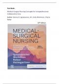Test Bank for Medical-Surgical Nursing&comma; Concepts for Interprofessional Collaborative Care&comma; Donna D&period; Ignatavicius&comma; Workman & Rebar&comma; 10th Edition