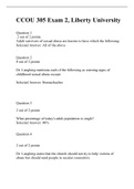 CCOU 305 Exam 2 (set-1) Complete Solutions