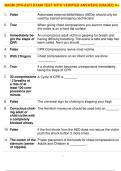 NASM CPR-ASTI EXAM TEST WITH VERIFIED ANSWERS GRADED A&plus;