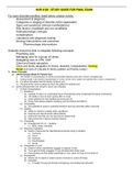 NUR 4120 - Final Exam Study Guide&period;