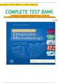 COMPLETE TEST BANK&colon; TEXTBOOK OF DIAGNOSTIC MICROBIOLOGY 7TH EDITION BY CONNIE R&period; MAHON M&period;S&period;MT&lpar;ASCP&rpar; &lpar;AUTHOR&rpar; LATEST UPDATE GRADED A&plus;