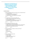  Chapter 01&colon; Introduction to Pathophysiology Test Bank ALL ANSWERS 100&percnt; CORRECT GUARANTEE GRADE A&plus;