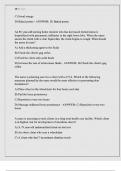 Hesi rn exit exam 1 10  &semi;Questions and Answers &comma; 100&percnt; Correct&comma; Download to Score A