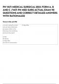 PN VATI MEDICAL SURGICAL 2024 FORM A&comma; B AND C &sol;VATI PN MED SURG ACTUAL EXAM 90 QUESTIONS AND CORRECT DETAILED ANSWERS WITH RATIONALES&vert;