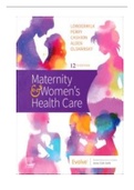 Maternity and Womens Health 11th Lowdermilk full test bank questions with all correct response 