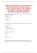 FIRE OFFICER III PRACTICE EXAM NEWEST EXAM 2024 100 QUESTIONS & CORRECT DETAILED ANSWERS &vert;GRADED A&plus;