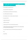 Back end web development 1 questions with accurate answers&period;