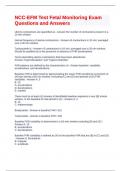 NCC-EFM Test Fetal Monitoring Exam Questions and Answers