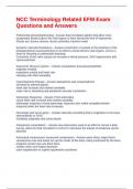 NCC Terminology Related EFM Exam Questions and Answers