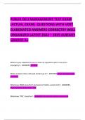 PUBLIX DELI MANAGEMENT TEST EXAM &lpar;ACTUAL EXAM&rpar;  QUESTIONS WITH VERY ELABORATED ANSWERS CORRECTRY WELL ORGANIZED LATEST 2024 &ndash; 2025 ALREADY GRADED A&plus;   