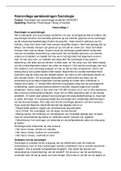 Hoorcollege aantekeningen Sociologie voor Psychologie studenten (UvT)