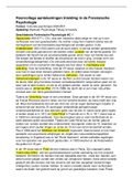 Hoorcollege aantekeningen Inleiding in de Forensische Psychologie (UvT)