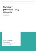 Complete summary of Preclinical Drug Research