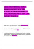  USCG HAZWOPER EXAM &lpar;ACTUAL EXAM&rpar;  QUESTIONS WITH VERY ELABORATED ANSWERS CORRECTRY WELL ORGANIZED LATEST 2024 &ndash; 2025 ALREADY GRADED A&plus; 