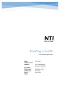 4677 Tentamenopdracht Inleiding e-health