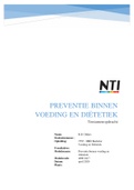 4680 Preventie binnen de voeding en di&euml;tetiek