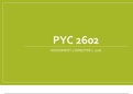 PYC 2602 QUESTIONS AND ANSWERS