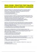 FINAL EXAM - PRACTICE TEST Mac3701 QUESTIONS WITH CORRECT ANSWERS