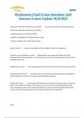 Realestateu Final Exam Questions And Answers Latest Update 2024&sol;2025