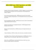 WGU D094 Exam 2024-Questions and 100&percnt; Correct Answers