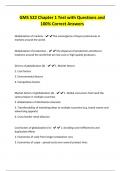 GMS 522 Chapter 1 Test with Questions and 100&percnt; Correct Answers