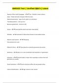 GMS522 EXAMS BUNDLE&vert; ALL EXAMS WITH ANSWERS
