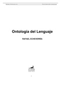 Ontologia del lenguaje 