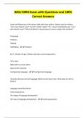 WGU D094 Exam with Questions and 100&percnt; Correct Answers