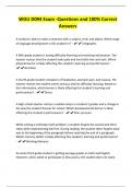 WGU D094 Exam -Questions and 100&percnt; Correct Answers