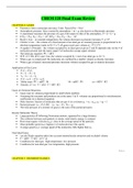 CHEM 120 Final Exam Guide / CHEM120 Final Exam Guide(LATEST)-CHAMBERLAIN COLLEGE OF NURSING (2 VERSIONS)