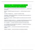 Lesson 101 - Orientation and Basic Principles Review Quiz Rated A&plus;