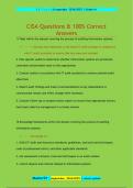 CISA Questions & 100&percnt; Correct  Answers