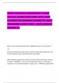 TEXAS TEACHERS ASSESSMENT 6 EXAM &lpar;ACTUAL EXAM&rpar; QUESTIONS WITH VERY ELABORATED ANSWERS CORRECTRY WELL ORGANIZED LATEST 2024 &ndash; 2025 ALREADY GRADED A&plus; 