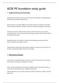 GCSE PE STUDY GUIDE