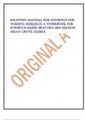 Exam &lpar;elaborations&rpar; Statistics for Nursing Research