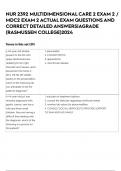 NUR 2392 MULTIDIMENSIONAL CARE 2 EXAM 2 &sol; MDC2 EXAM 2 ACTUAL EXAM 75 QUESTIONS AND CORRECT DETAILED ANSWERS&vert;AGRADE &lpar;RASMUSSEN COLLEGE&rpar;2023