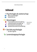 Samenvatting  inleiding psychologie (ip)