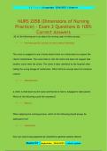 Dimensions of Nursing  Exam  Questions & 100&percnt; Correct Answers