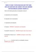 NURS 611 EXAM 1 PATHO EXAM 2024-2025 TEST BANK  WITH 200 QUESTIONS AND CORRECT DETAILED ANSWERS  WITH RATIONALES &lpar;ALREADY GRADED A&plus;&rpar; 