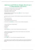 Adult Gero And FNP Review-Dunphy&comma; Brown Exam 1-1 Verified Questions And Answers