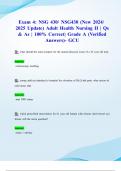 Exam 4&colon; NSG 430&sol; NSG430 &lpar;New 2024&sol; 2025 Update&rpar; Adult Health Nursing II &vert; Qs & As &vert; 100&percnt; Correct&vert; Grade A &lpar;Verified Answers&rpar;- GCU
