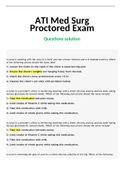 ATI Med Surg Proctored Exam Questions solution 2021