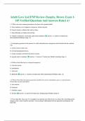Adult Gero And FNP Review-Dunphy&comma; Brown Exam 1- 185 Verified Questions And Answers Rated A&plus;