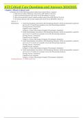ATI Critical Care Questions and Answers 2024&sol;2025&period; 